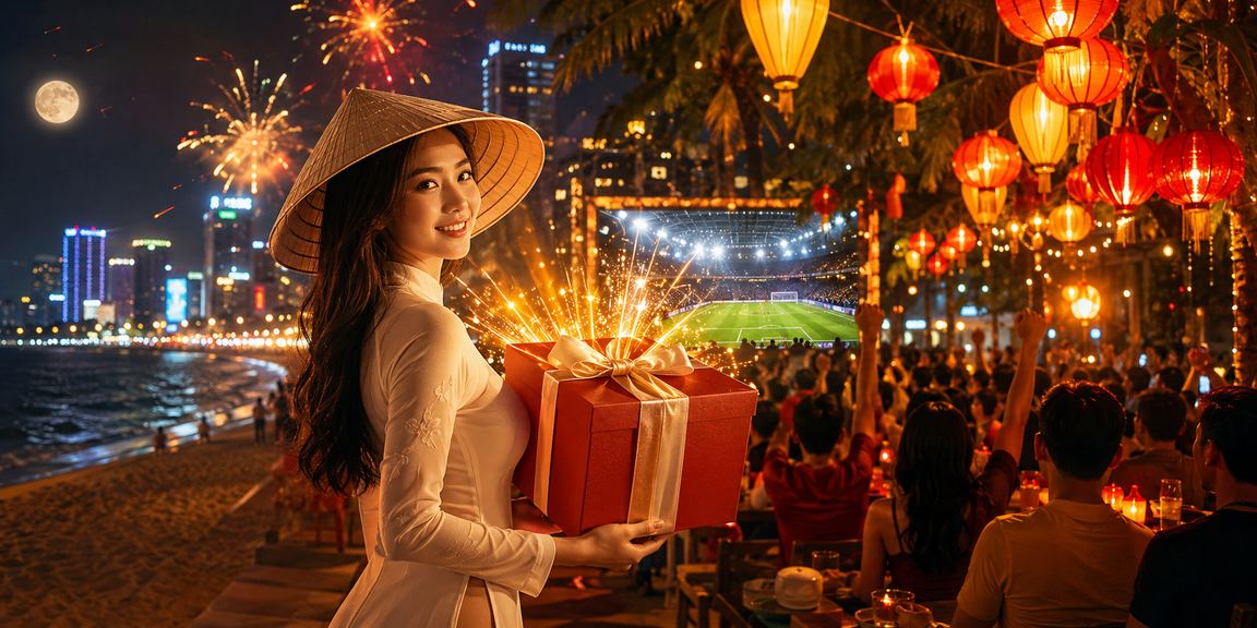 Người phụ nữ đội nón lá tại Hội An tìm hiểu về nền tảng cá cược trực tuyến trên điện thoại