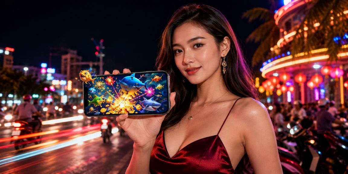 Chợ đêm Nha Trang với ánh đèn rực rỡ – hình ảnh gợi nhớ sự sôi động của game bắn cá trực tuyến