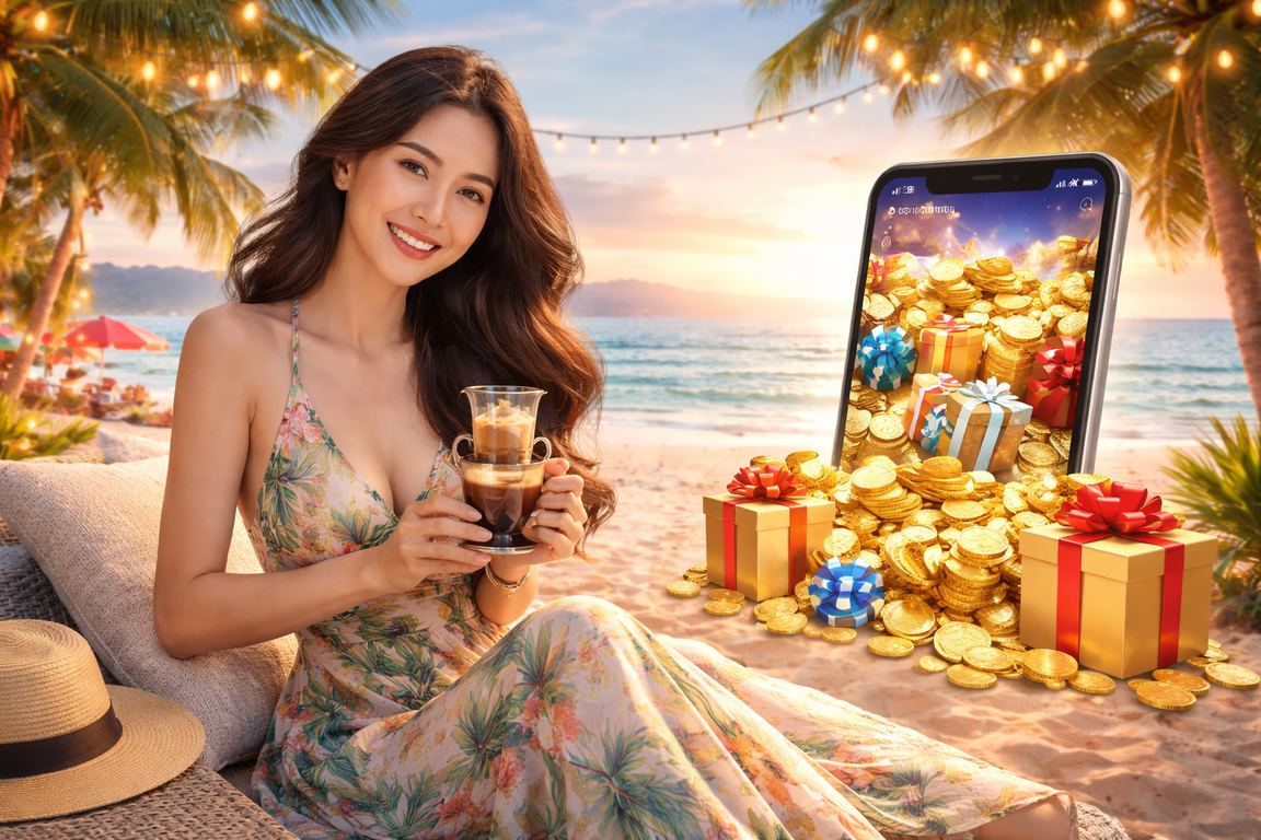 Người dùng tận hưởng casino trực tuyến trên điện thoại di động bên bờ biển Vũng Tàu